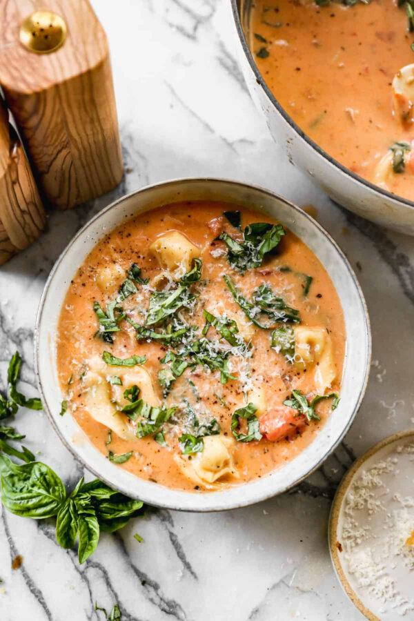 Creamy Tortellini Soup